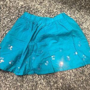 Gymboree Blue Sequin Skater Mini Skirt